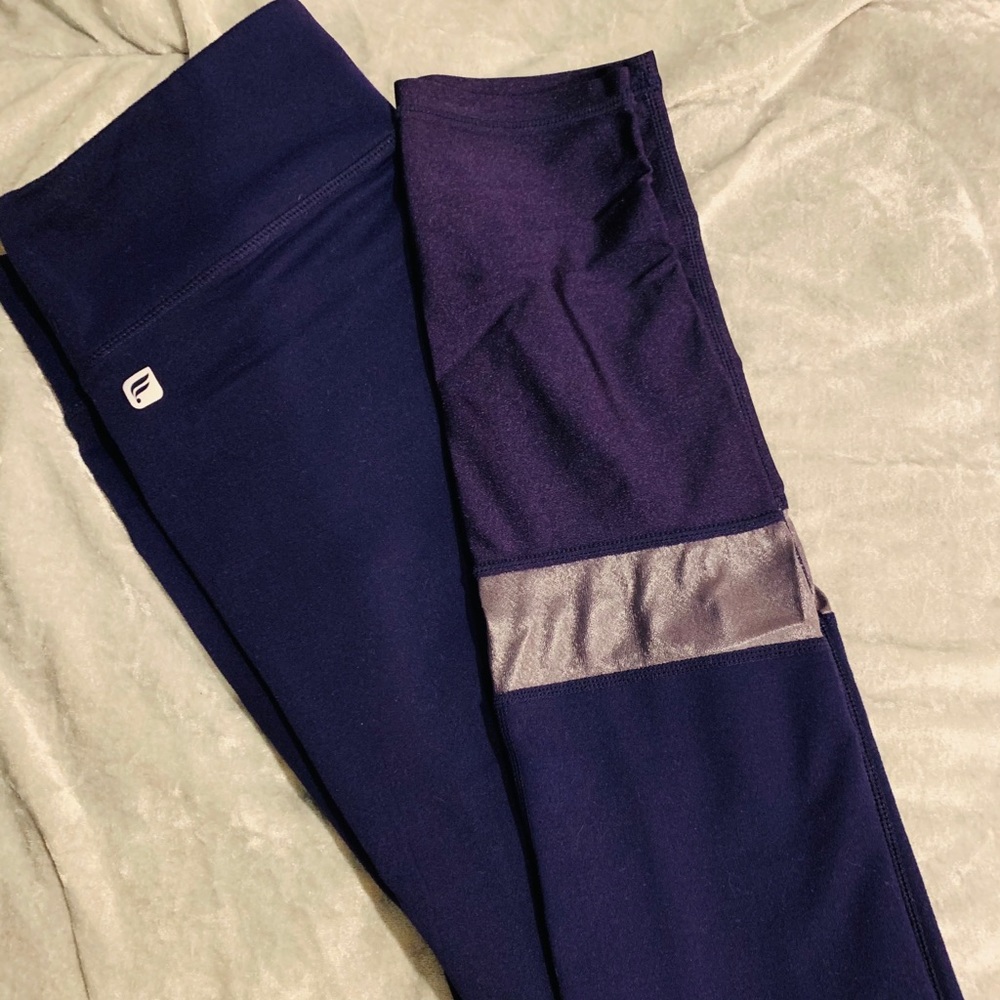 Purple tights with sheer panels